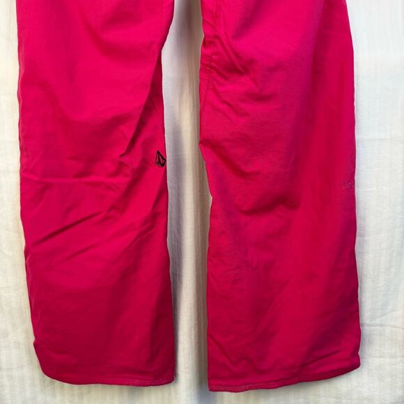 Volcom Carbon Waterproof Snow Pants Women’s Size X-Small Bright Pink Nylon Ski - Picture 5 of 10